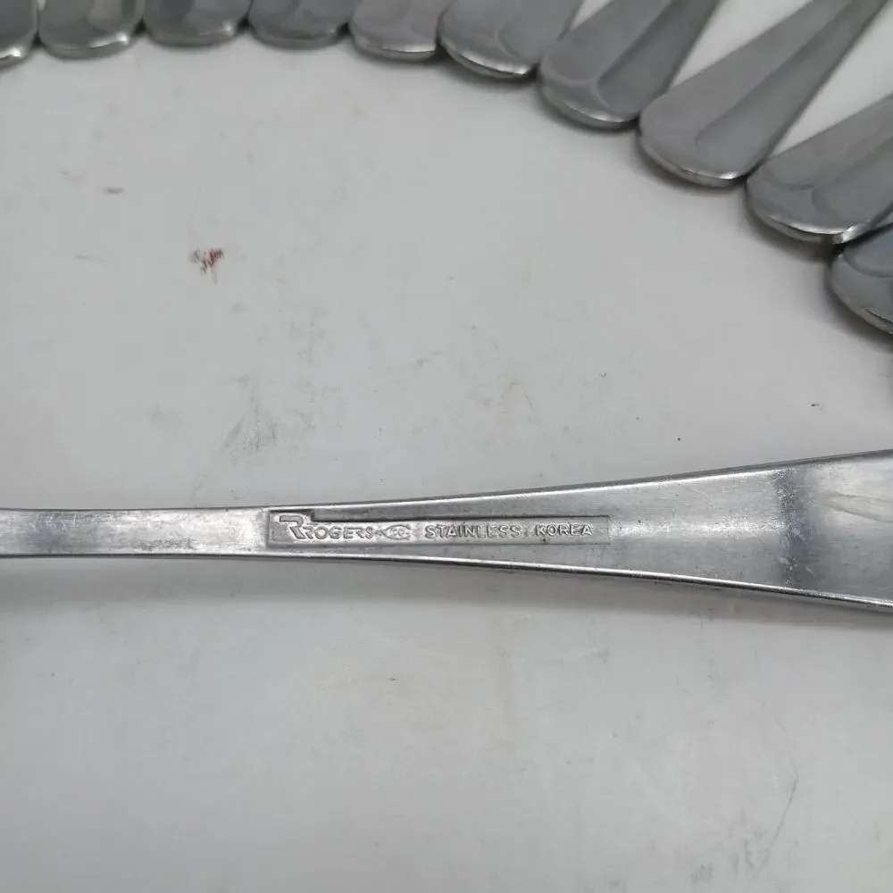 15X Tsp Fks Rogers Korea Wellesley Stainless Flatware Forks Teaspoons